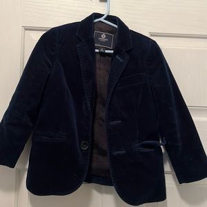 Blue velvet blazer
